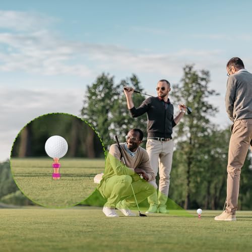 Foto von Lustige Golf Tees Dame Mädchen Golf Tees 76 mm/ 3 Zoll Kunststoff Aufstecken Golf Tees Haus Damen Golf Tees für Golftraining Zubehör Onkel Geschenk Junggesellenabschied (5 Stücke)