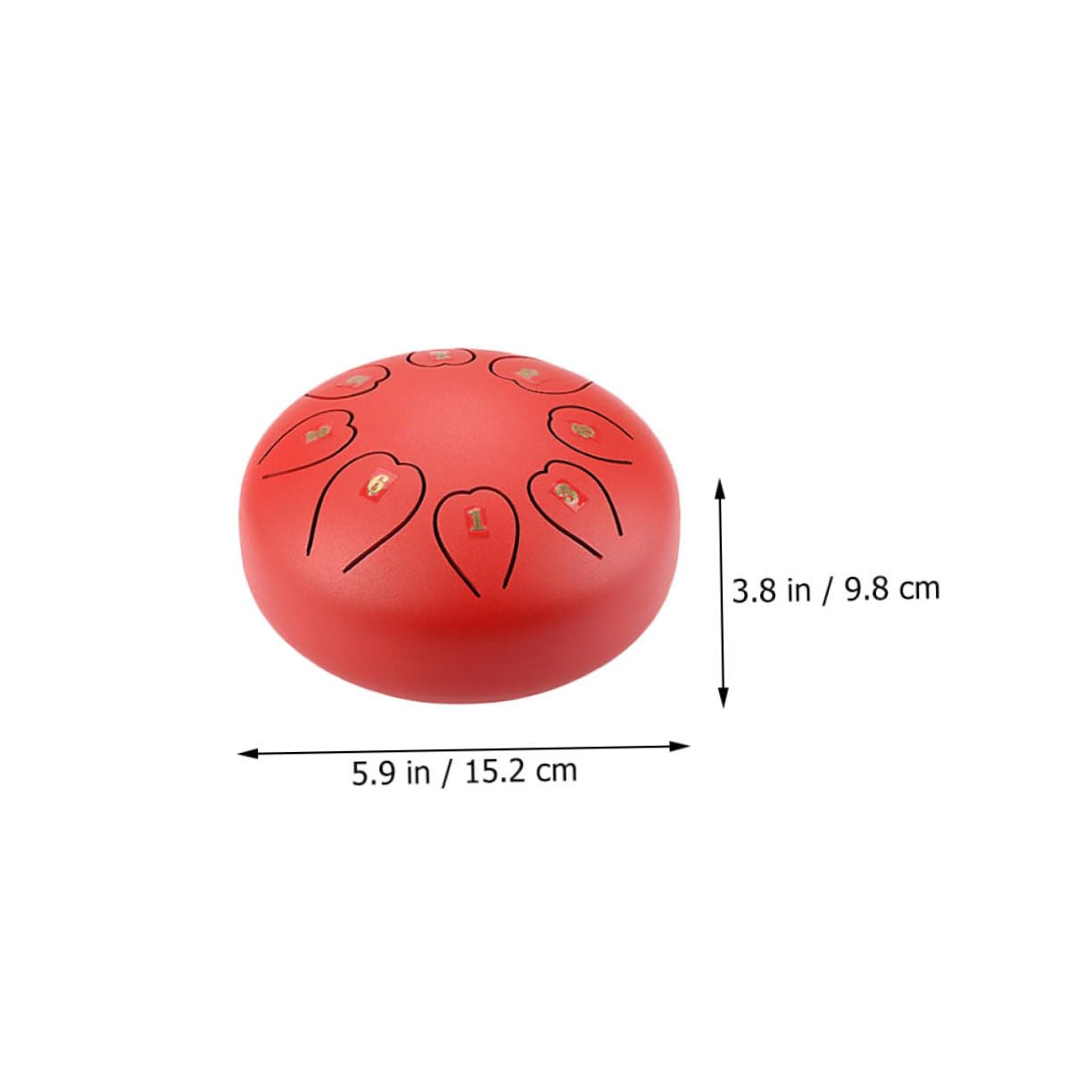 Abaodam Ethereal Metal Tongue Drum Pentatonic Steel Hand Drum for Drumming Circles Beginner Percussion Instrument