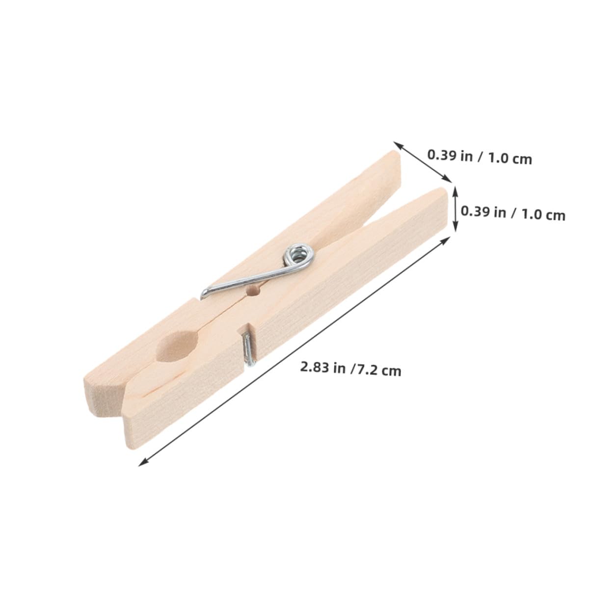 Ipetboom 150 pezzi Mollette Bucato in Legno Piccole Clip Antivento per Vestiti e Calzini Clip Multiuso per Foto e Abbigliamento Resistenti e Delicate per Interno ed Esterno