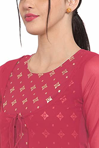 Image of ALC Creation Women's Crepe Printed A-Line Kurti