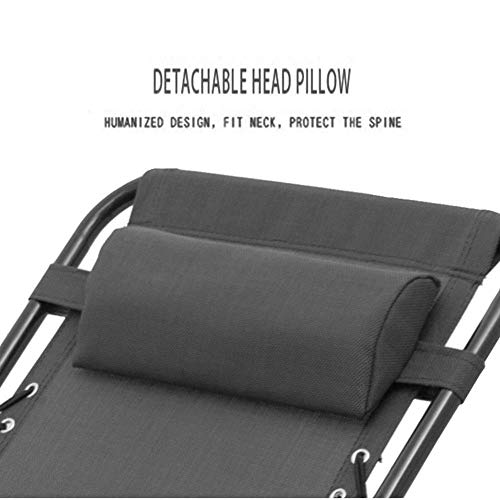 Chaise inclinable extérieure zero gravity pour camping de plage et balcon - 7