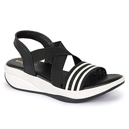Image of Longwalk Women Casual Sandal Stripe Print Multi Strap