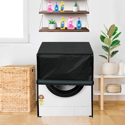 Image of Wings Star Front Load Washing Machine Cover Suitable for Bosch 6.5 kg, 7 kg, 7.5 kg, 8 kg, 8.5 kg, 9 kg. (63X63X81 CMS, Military Green)
