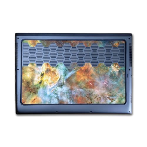 Image of Glossy Glitter Laptop Skin Compatible with Alienware M16 R2 (2024) - Space Cloud - Premium 3M Vinyl Protective Wrap Decal Cover - Easy to Apply | Crafted in The USA by MightySkins