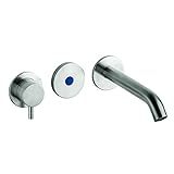 Photo Gallery miscelatore elettronico da incasso per lavabo in aisi 316l con bocca di erogazione con alimentatore di rete 230v - idral