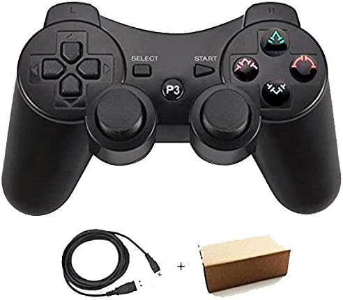 Pueleo Ps3用 ワイヤレス デュアルショック3 ワイヤレスコントローラー 対応 日本語説明書 Usb ケーブル付属 黑 Playstation 3