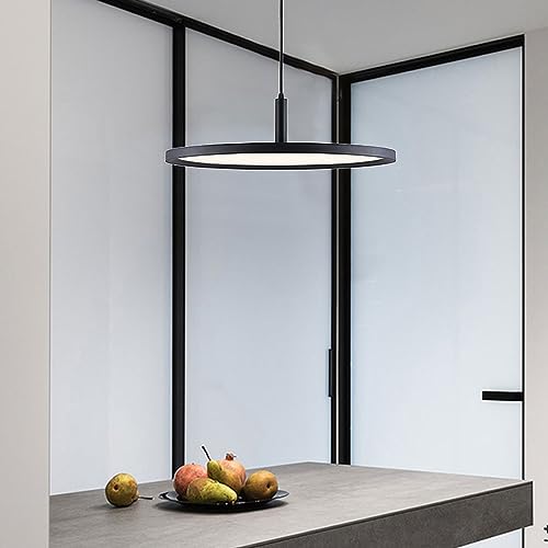 Suspension led disque 48W intensité variable acrylique blanc 40 cm - 6
