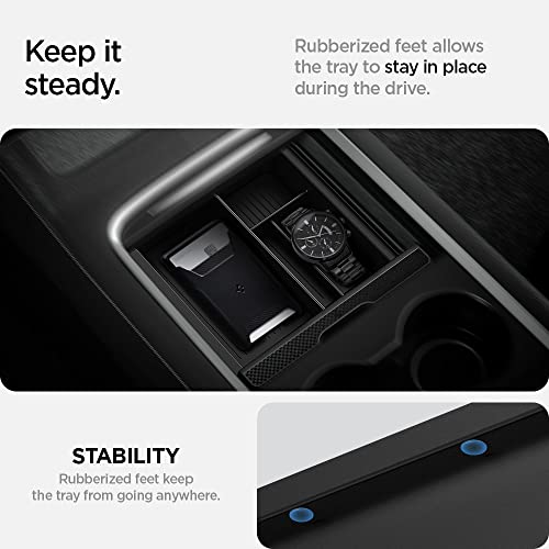 Spigen Console Organizer Tray for Tesla Model 3 and Y (2nd Gen Console)