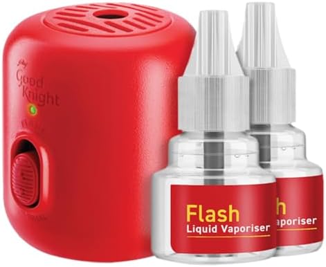 Good Knight Flash Liquid Vaporiser Combo Pack | Machine + Pack of 2 Refills | 2X Faster Than Before | Mosquito Repellent Refill | India s Most Powerful Liquid Vaporizer