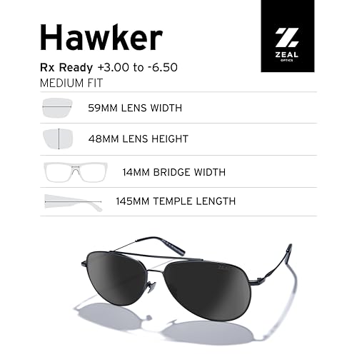 Zeal Optics Hawker Polarized Pilot Sunglasses4