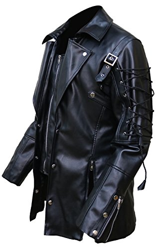 FaddyRox Steampunk Gothic Mens Sheep Leather Coat Jacket, XXS-5XL2