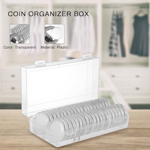 Capsules pour monnaie anti-poussière 40 pièces pour protéger et ranger vos collections