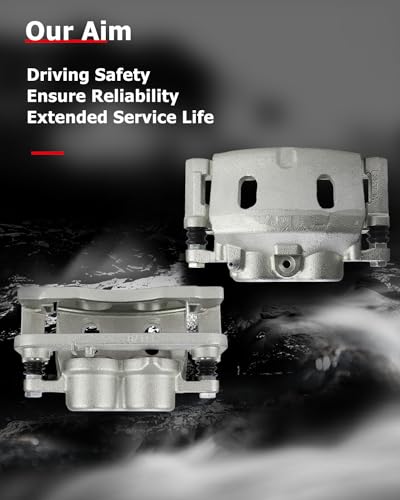 Image of cciyu Front Left & Right Brake Calipers Assembly w /Bracket 18B4919A 18B4918A For Cadillac 2008-2020,For Chevy 2008-2020,For GMC 2008-2020