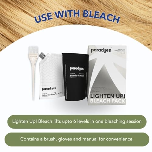 Paradyes Semi-permanent Honey Blonde DIY Conditioner Based Hair Colour infused with Aloe-vera, Bhringaraj, Brahmi, Almonds & Amla 120 gm