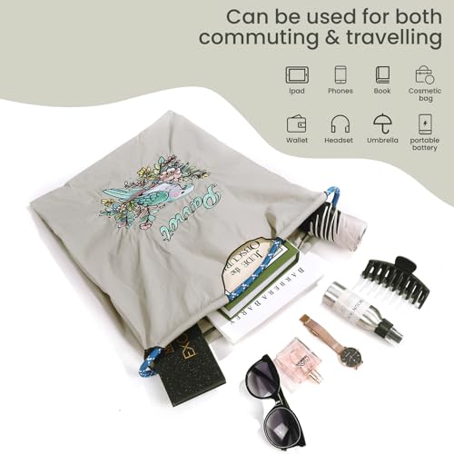 Women's Fashion Nylon Embroidered Parrot Handbag, Designed for Shopping, Travel, Beach, and Birthday Gifts3