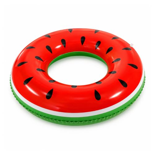 Boia Inflável Melancia Redonda 90cm para Piscina Praia e Verão