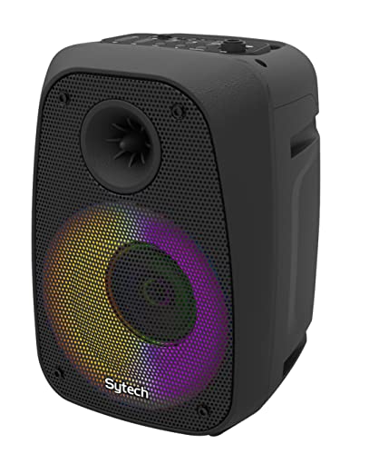 Sytech Altavoz Serie Microbeat 3 , 10w, Rms 75 Pmpo, Recargable, Bt, Mic, Led, Negro Sytech Altavoz Serie Microbeat 3 , 10w, Rms 75 Pmpo, Recargable, Bt, Mic, Led, Negro