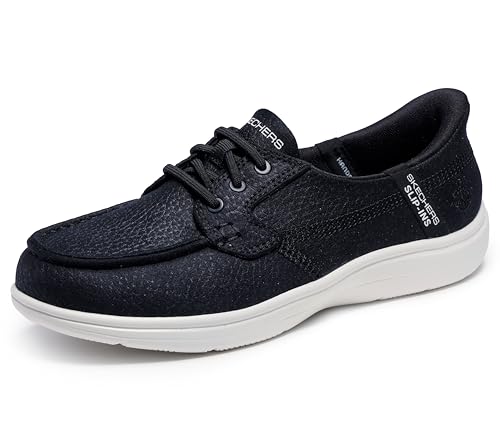 Chaussure Bateau Skechers Slip-ins Femme Noir/Blanc 40 EU