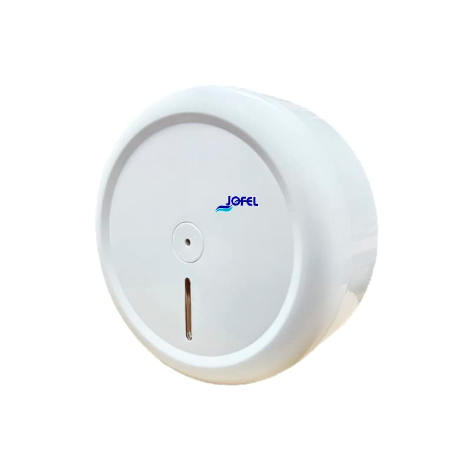 Jofel - Porte-rouleaux de papier hygiénique industriel, Distributeur de rouleaux de papier en rouleaux de 203mm de diamètre maximum, en ABS blanc, économiseur de papier, AE68000