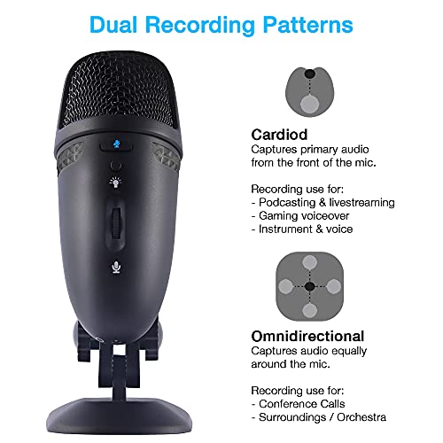 Image of Cyber Acoustics CA-3610 2.1 Multimedia Speaker System with Subwoofer and Premium USB Microphone with Dual Recording Patterns, Great for Gaming