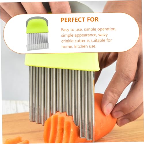 Cortador de ondas de acero inoxidable para vegetales miniatura 2