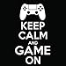 Produktbild Video Game Keep Calm and Game On Vinyl Decal Sticker | Cars Trucks Vans Windows Laptops Walls Cups | White | 5.5 X 3.2 Inches | KCD1853