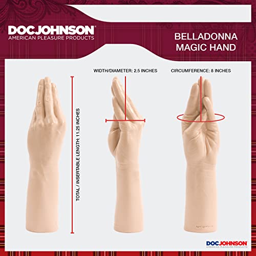 Doc Johnson Belladonna Magic White 11.5" Hand and Forearm - Image 4
