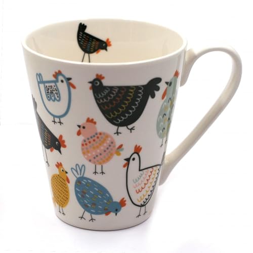 Tabac du Bassigny Mug motifs Poules Colors Tasse de 325 ml
