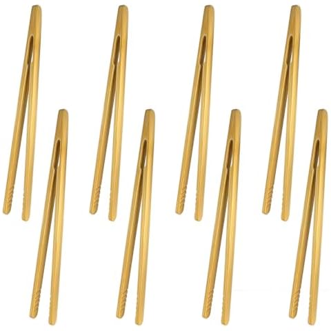 Darlingao 8-Pcs Bamboo Tongs Cover