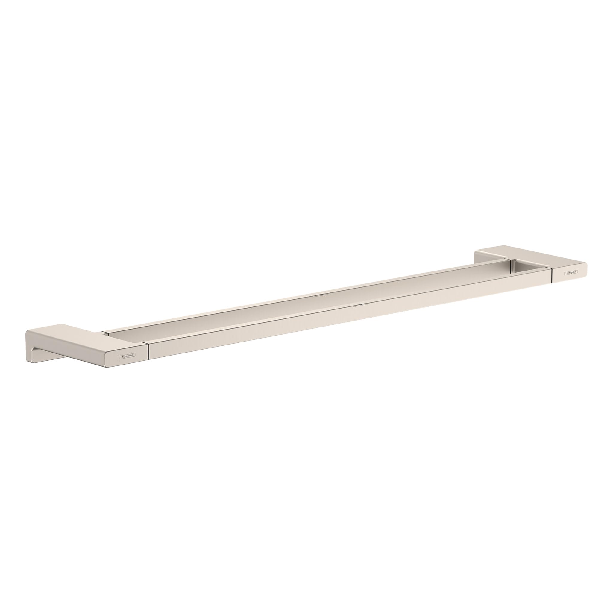 hansgroheAddStoris Modern Double Towel Bar in Brushed Nickel, 41743820
