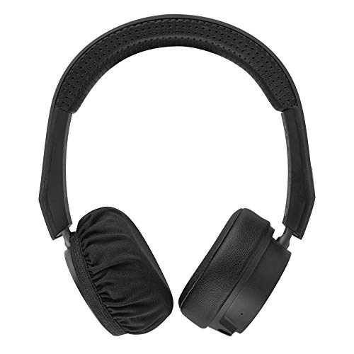 Geekria 2 Pairs Flex Fabric Headphones Ear Covers - Product Safety Certified - Washable & Stretchable Earcup Protectors for Over-Ear Headsets, Sweat Pads for Gym, Gaming (S/Black) - Thumbnail 5