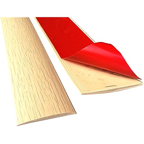 ZZLQIAN PVC Floor Divider Strip Self Adhesive Threshold Trim Flat Laminate Flooring Edge Trim 78.7 × 1.97inch Joining Strip Gap Cover Strips Door Bottom Seal Weatherstrip Door Threshold Bars Cover