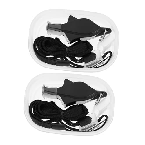 Silbatos de Acero Inoxidable para Deportes y Emergencias Abaodam 2 pcs