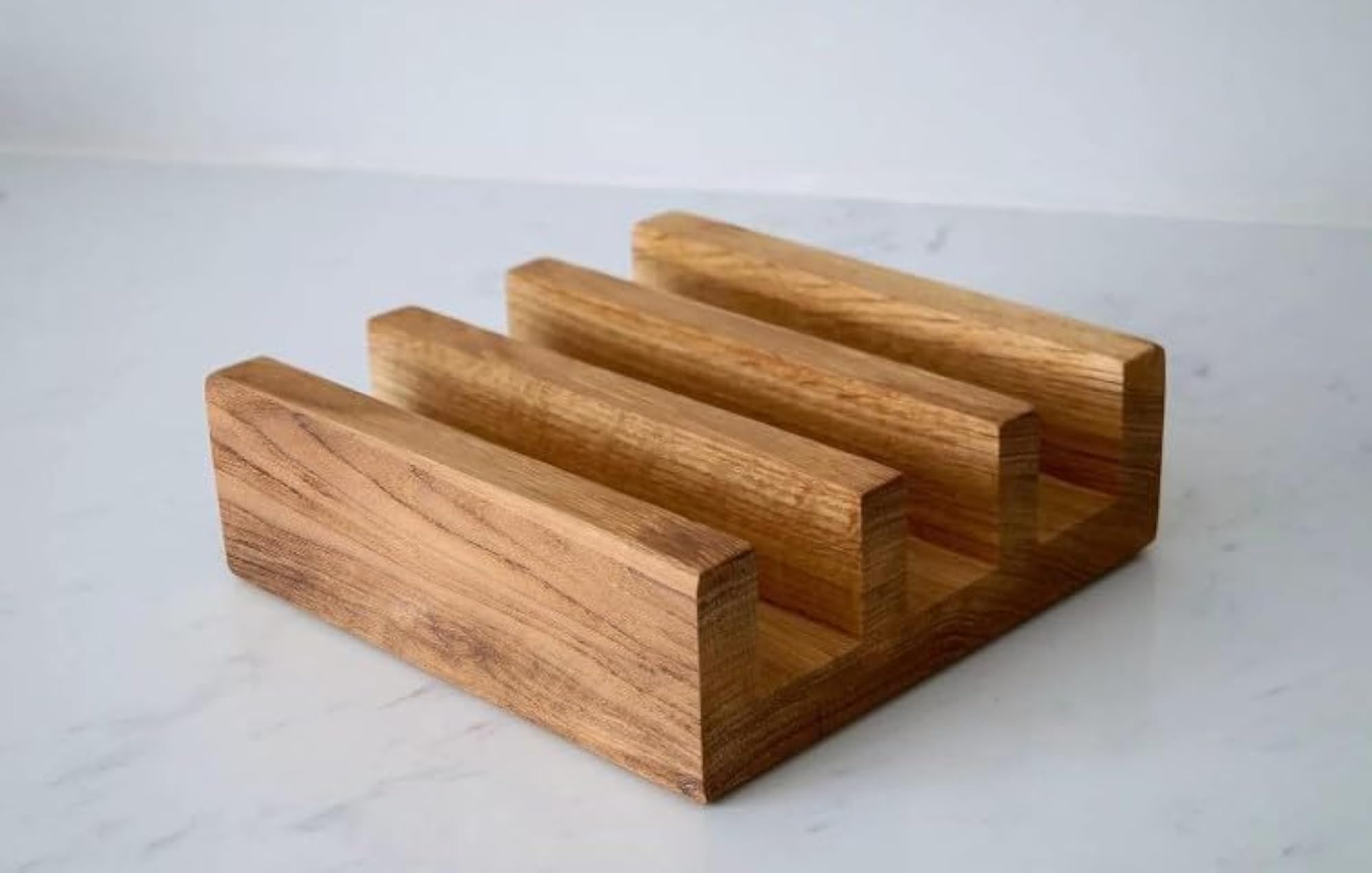 Premium Teak Wood Chopping Board Stand, Kitchen Organizer Rack