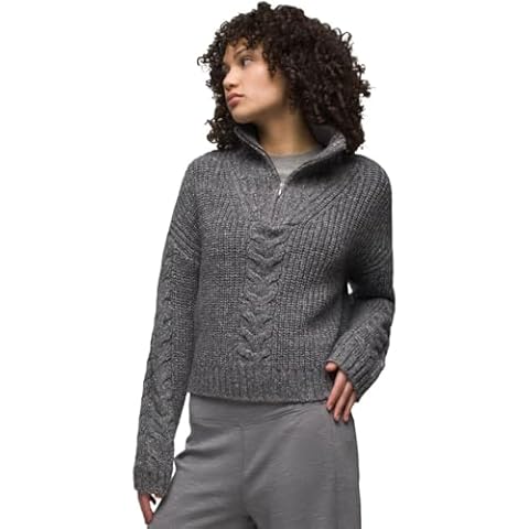 prAna Laurel Creek Sweater Charcoal SM (Women's 4-6) Cover