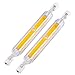 ZJING Lampadina LED R7S, Lampadina a filamento LED COB 15W / 20W / 25W / 30W / 40W, 118mm / 78mm Lampada alogena di Ricambio R7S, lampadine lineari, 2 Pezzi,Natural White,40W 118mm