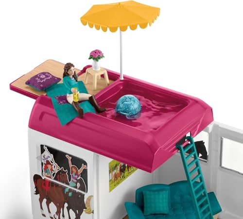 Image of Schleich Horse Club - 227Pc Horse Transporter Playset - Kids 5+ | 42619