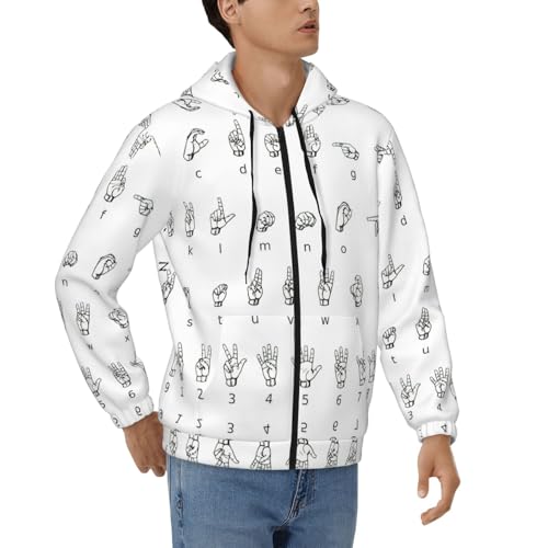 Sweat à capuche zippé homme fermeture éclair intégrale et cordon de serrage