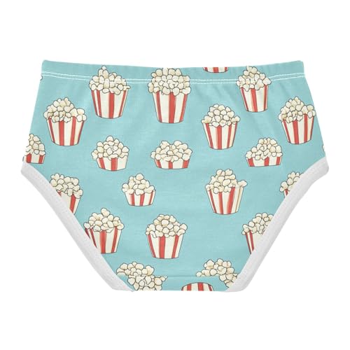Wusikd Popcorn Girls' Underwear Cotton Girls Briefs Soft Toddler Underwear 2T2