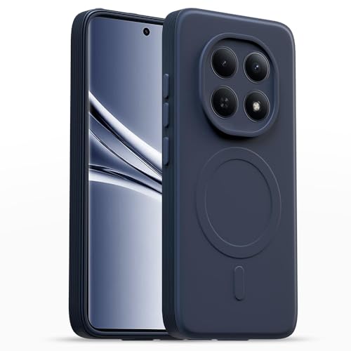 Image of Back Cover | MagFit Ring Design (Non-Magnetic) | Shockproof Case | Anti-Slip Grip | Raised Camera Edges | Slim Protective Case for Mi Redmi Note 15 5G / Note 15 SE 5G / Poco M8 5G (Steel Blue)