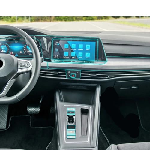 Protecteur d'écran navigation anti-traces pour console centrale Golf 8 MK8 - 2