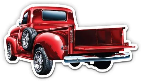 Adhesivo de vinilo clásico rojo de 3 pulgadas para auto, laptop, casco de teléfono, casco de teléfono, calcomanía impermeable