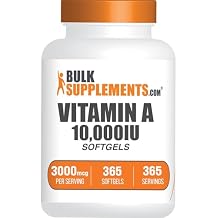 Vitamin A 10000 IU Softgels - as Retinyl Palmitate, Vitamin A Supplement - for Eye & Immune Support, Gluten Free, 1 Softgel per Serving, 365 Count Pack of 1