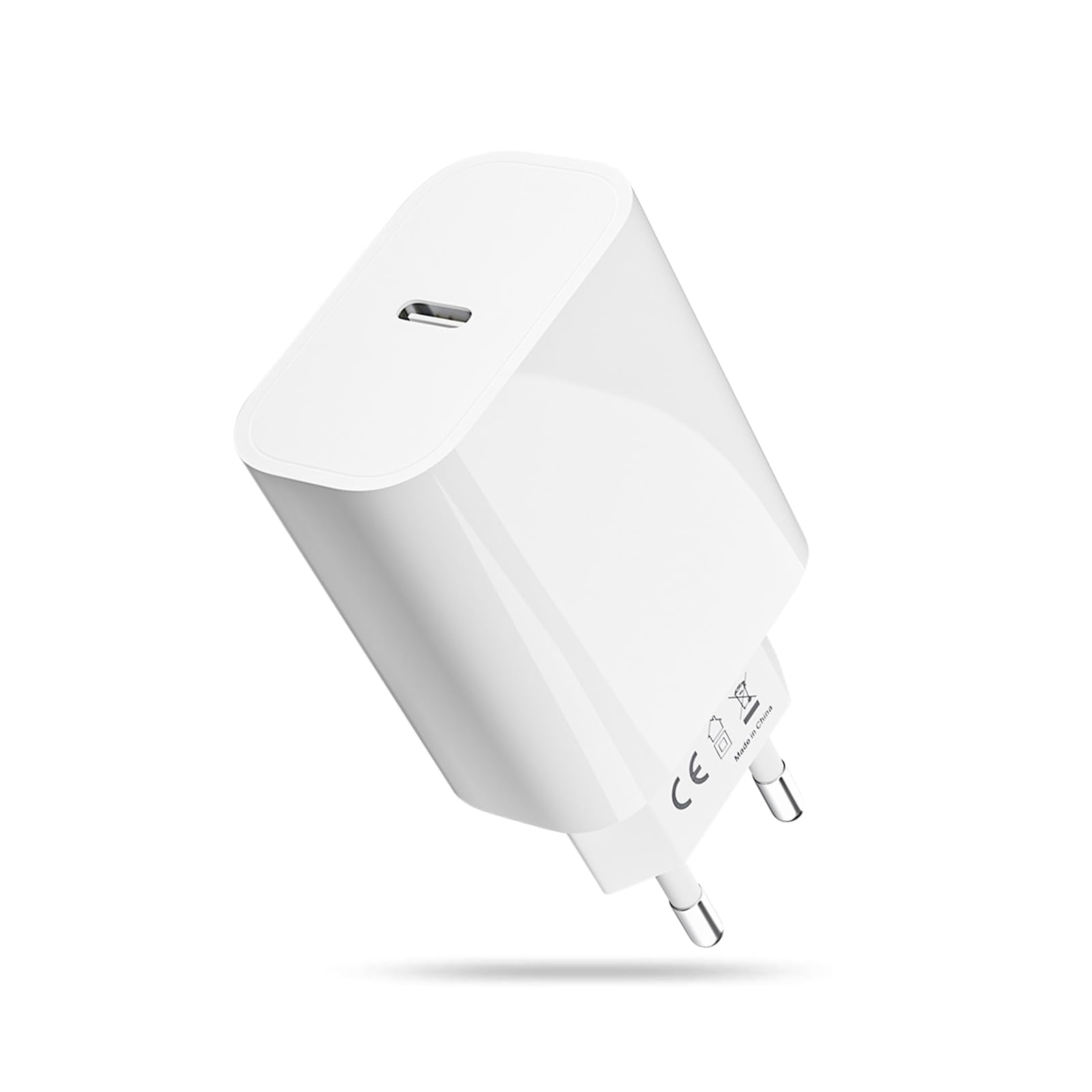 Adattatore USB C da 20 W, caricatore USB C per iPhone 16/16Pro/16Pro Max/16Plus/15Pro/15Pro Max/15Plus/15/14/13/12/11 SE, iPad, adattatore di ricarica USB C PD3.0