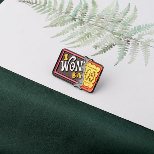 Image of Willy Musical Brooch Willy Chocolate Inspired Gifts Willy Musical Jewelry Willy Bar Enamel Pin