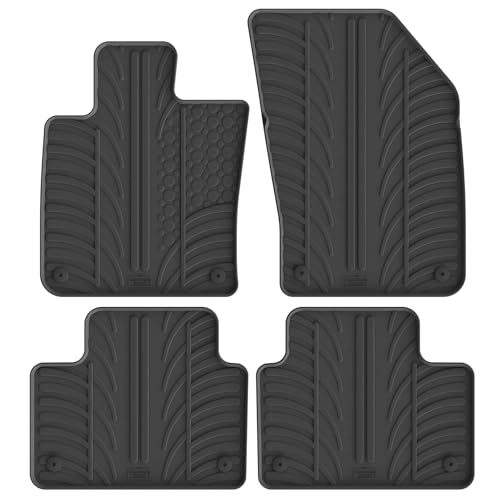 Alfombrillas de goma para Volvo S60 y V60 II 2018- con fijaciones de perfil T