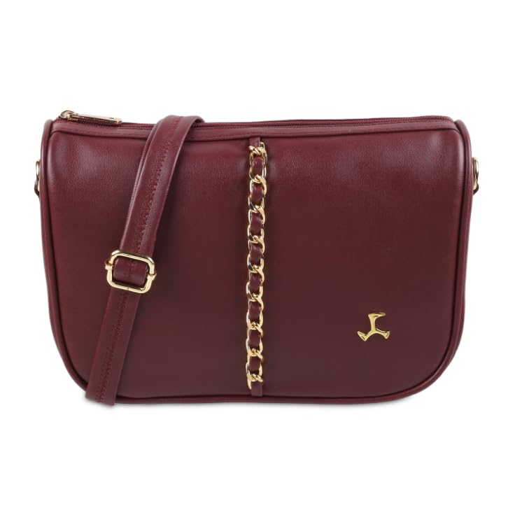 Mochi Women Maroon Sleek Crossbody Bag (230-34) (B0D9TBYWMC) Amazon Price History, Amazon Price Tracker