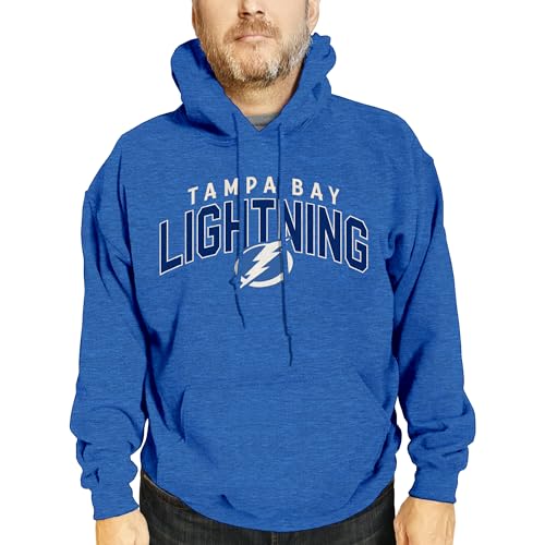 Wright & Ditson NHL Adult Unisex Powerplay Hooded Sweatshirt - Cotton Poly Fleece - Tagless and Comfortable