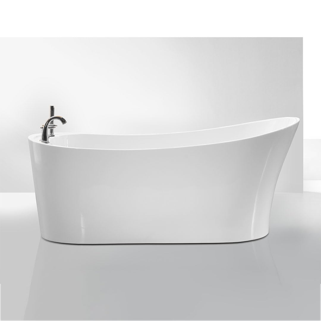 Vasca da Bagno Freestanding Moderna rubinetteria inclusa 170x80cm - Azalea