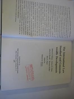 Hardcover The International Law Standard and Commonwealth Developments Book